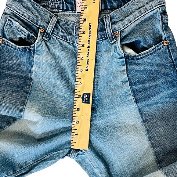Revice Denim Lolita Two Tone Distressed Hem Jeans Womens Size 28 - Picture 9 of 14